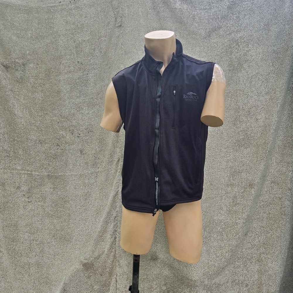 ZERO RESTRICTION Rocky Mountain‎ Men's Black Zip-Up Vest